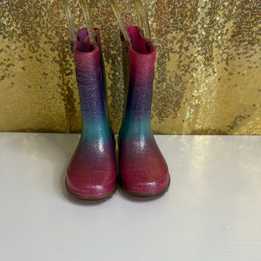 Western Chief Glitter Ombré Light Up Rain Boots